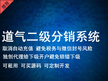 丽水市道气二级分销系统 分销系统租用 微商分销系统 直销系统